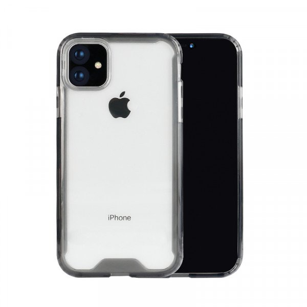 Wholesale iPhone 11 Pro Max (6.5 in) Clear Armor Hybrid Transparent Case (Smoke)